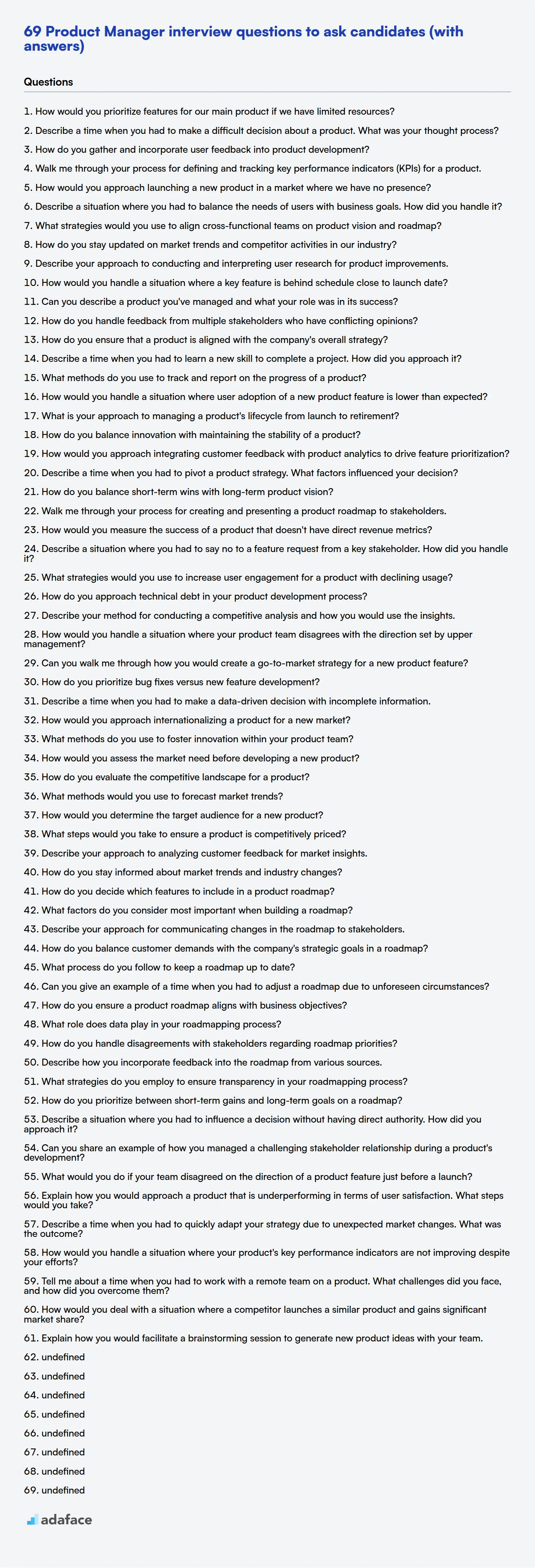 Descargue la plantilla de preguntas para la entrevista de Product Manager en formatos PNG, PDF y TXT