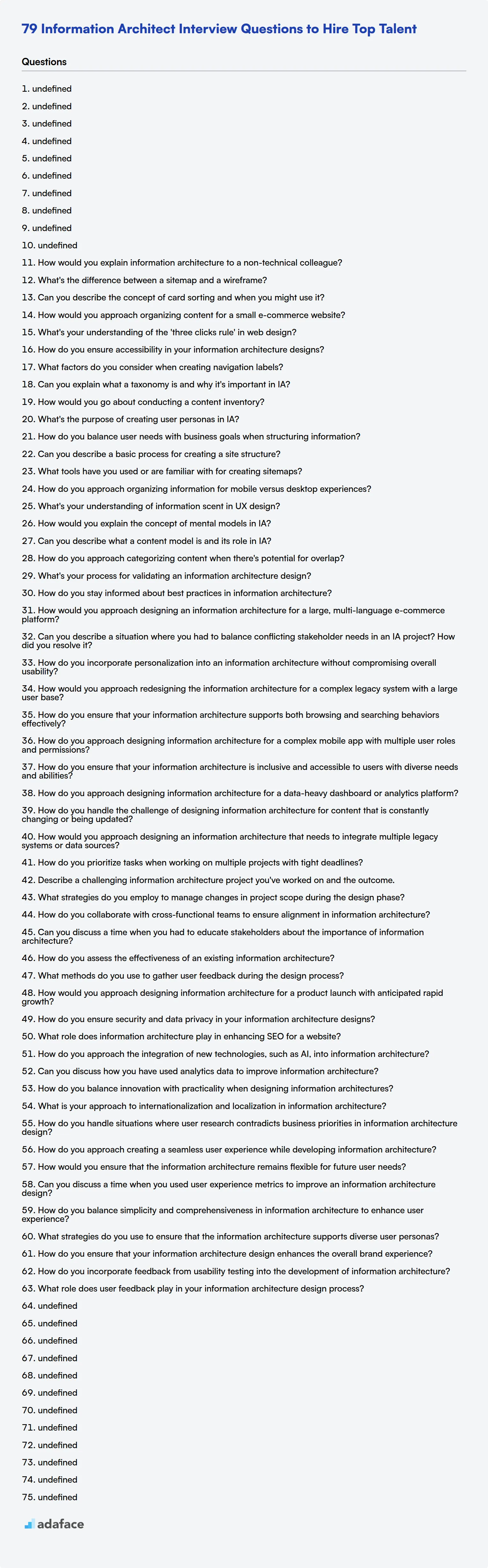 Descargar plantilla de preguntas para la entrevista de Arquitecto de la Información en formato PNG, PDF y TXT