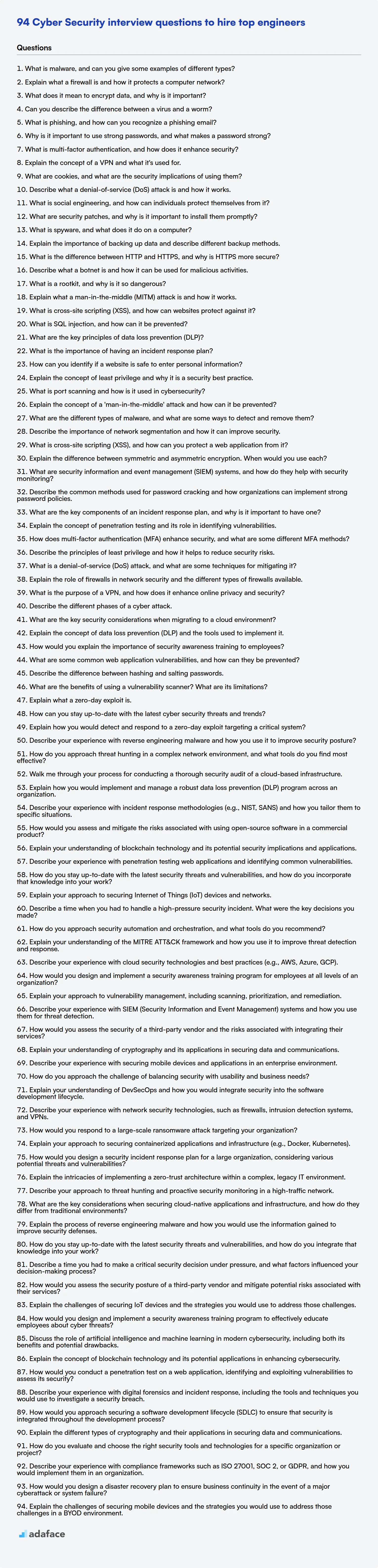 Download Cyber Security interview questions template in PNG, PDF and TXT format