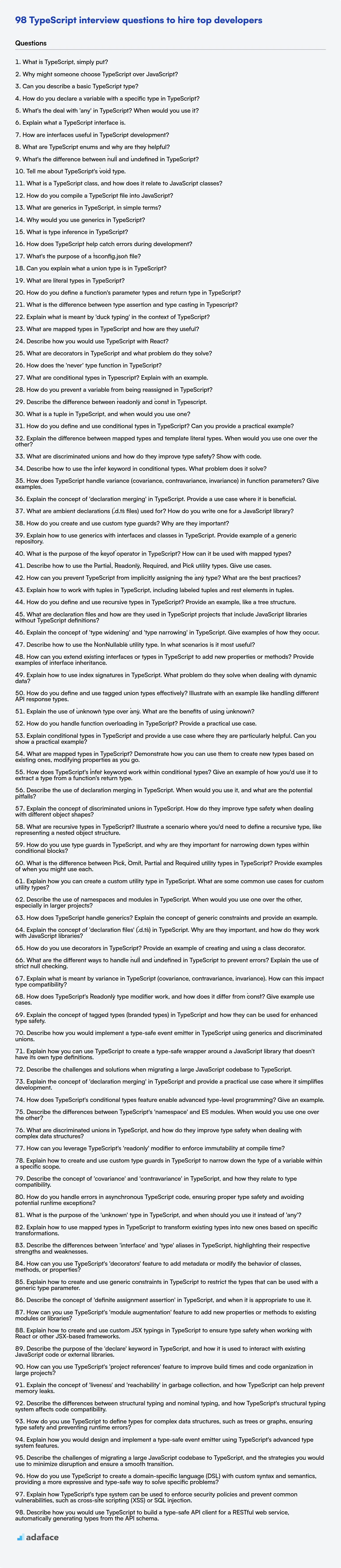 Download TypeScript interview questions template in PNG, PDF and TXT format
