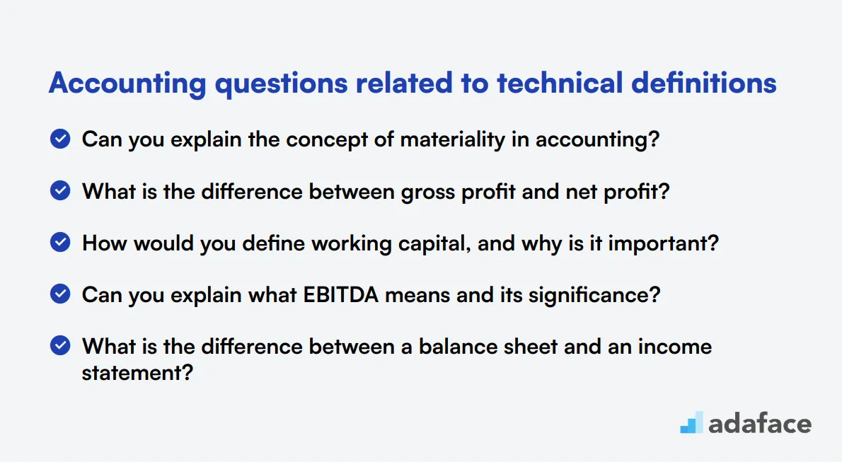 12 Accounting questions related to technical definitions