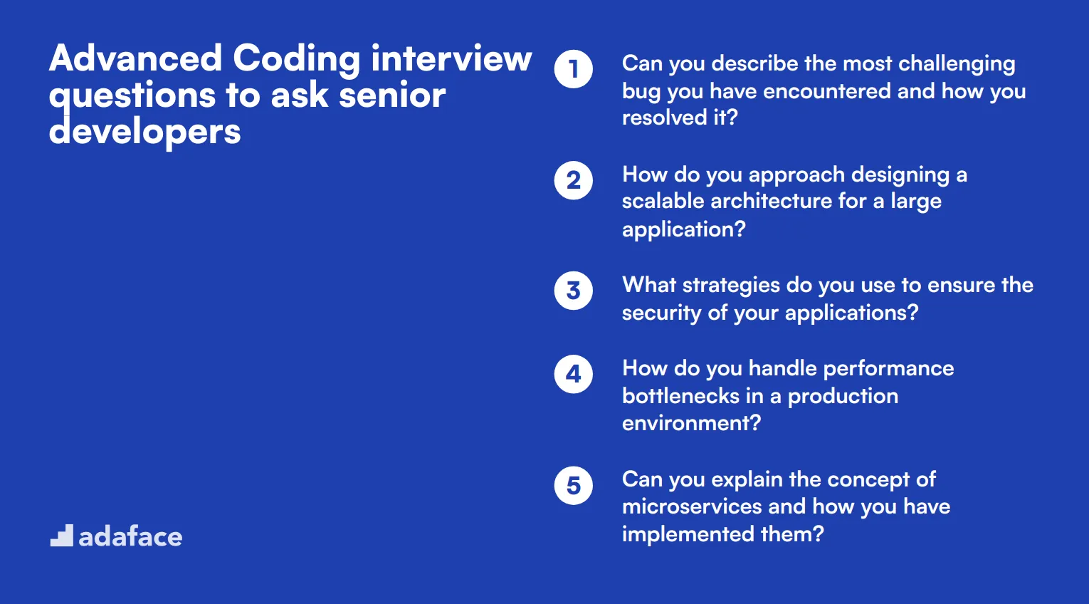 15 advanced Coding interview questions to ask senior developers