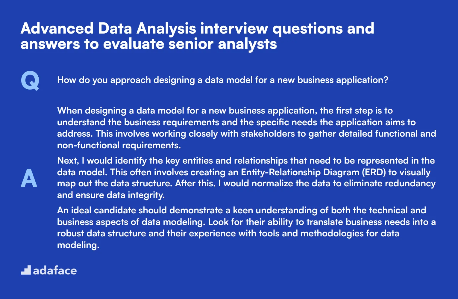 8 advanced Data Analysis interview questions and answers to evaluate senior analysts