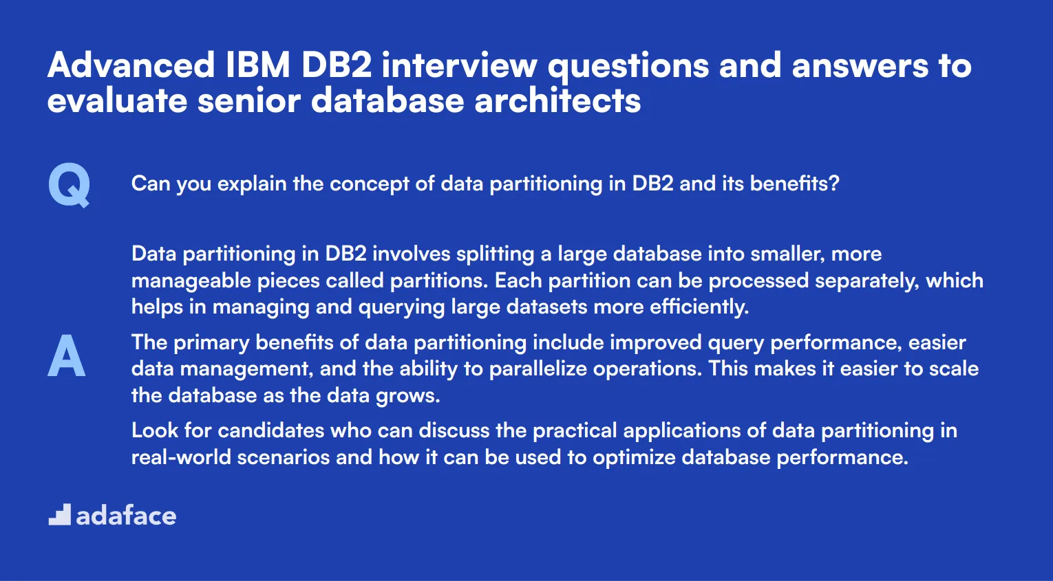 10 advanced IBM DB2 interview questions and answers to evaluate senior database architects