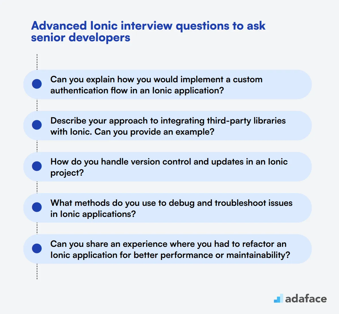 15 advanced Ionic interview questions to ask senior developers