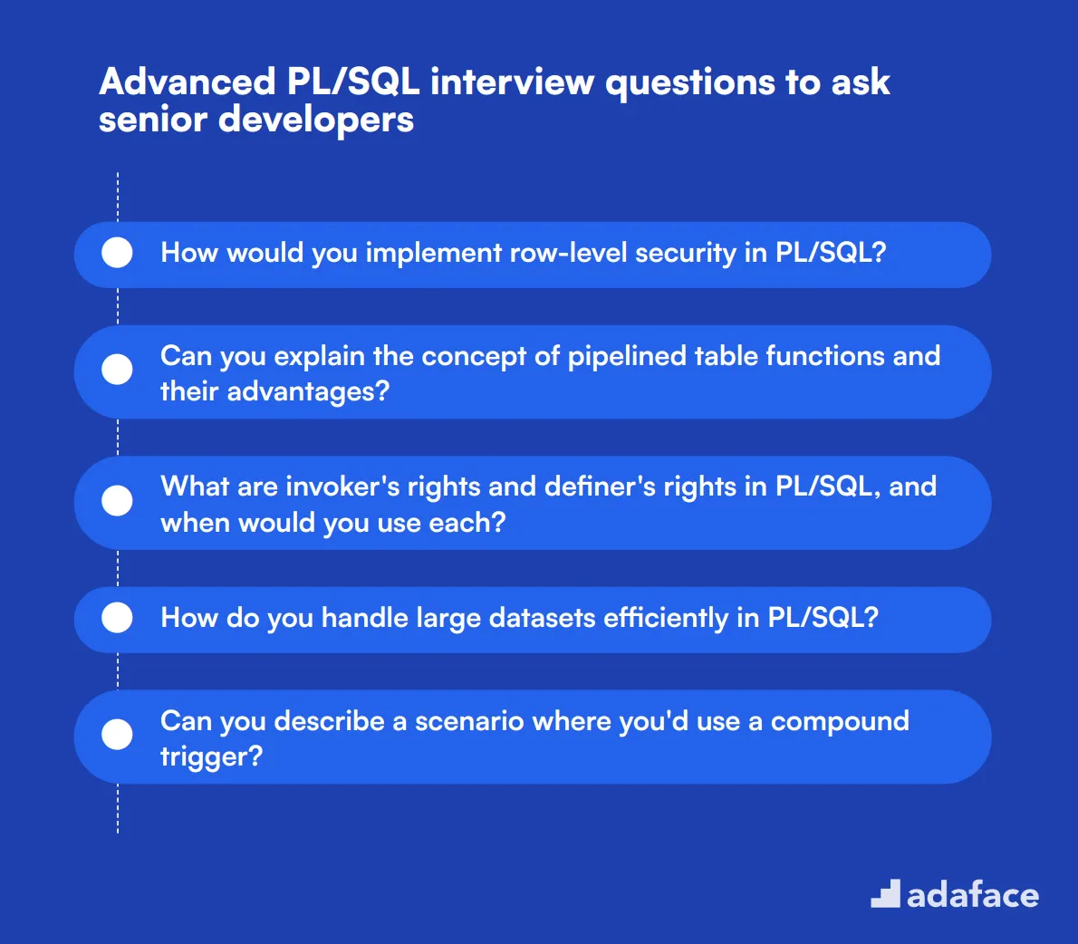 15 advanced PL/SQL interview questions to ask senior developers