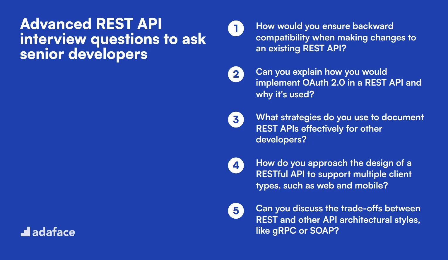 10 advanced REST API interview questions to ask senior developers