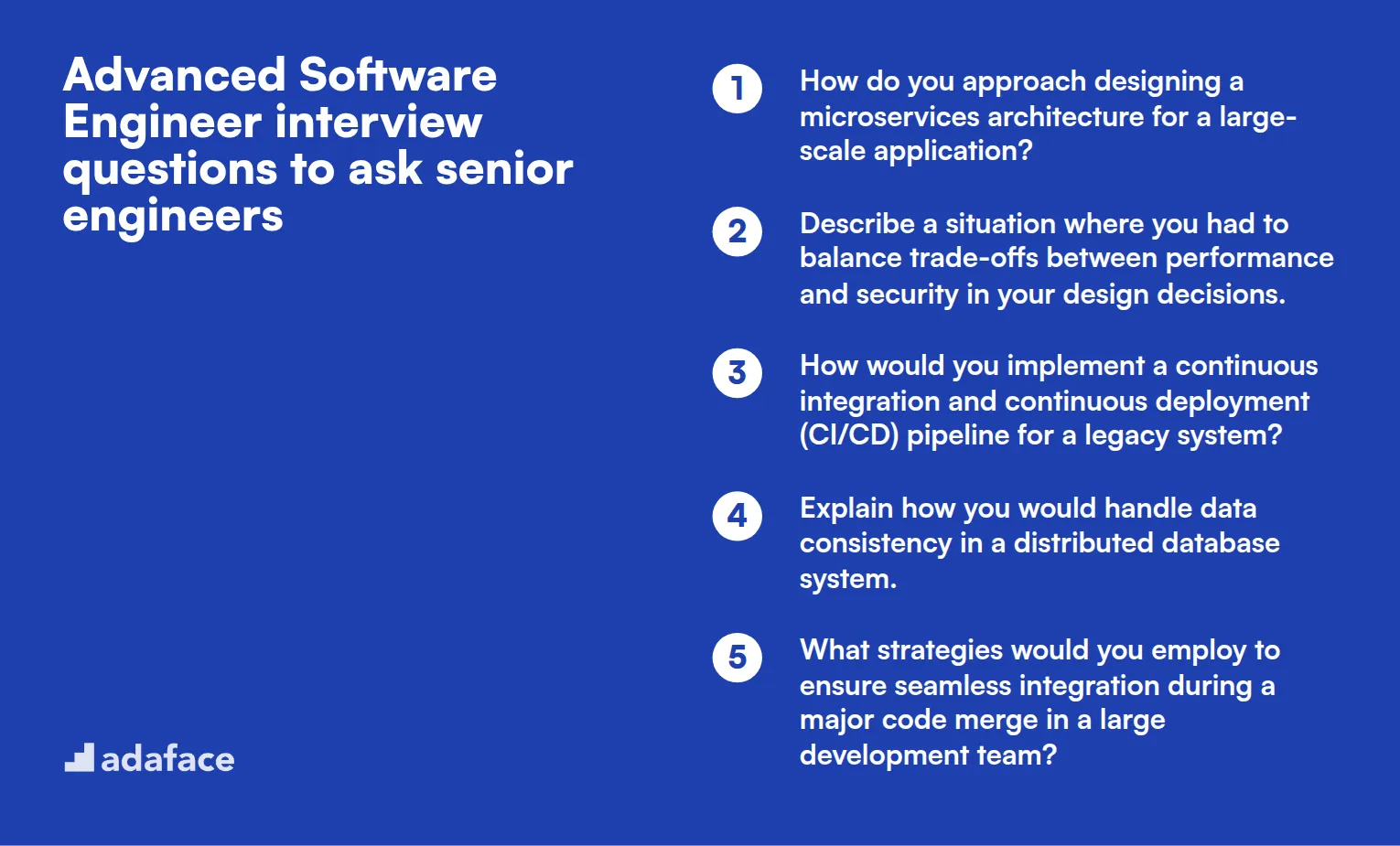 15 advanced Software Engineer interview questions to ask senior engineers