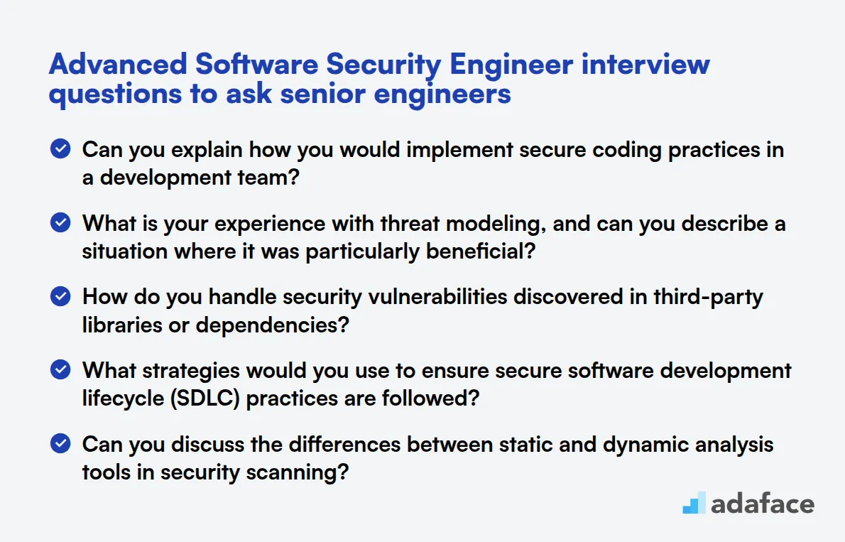 18 preguntas avanzadas de entrevista para Ingenieros de Seguridad de Software para hacer a ingenieros senior