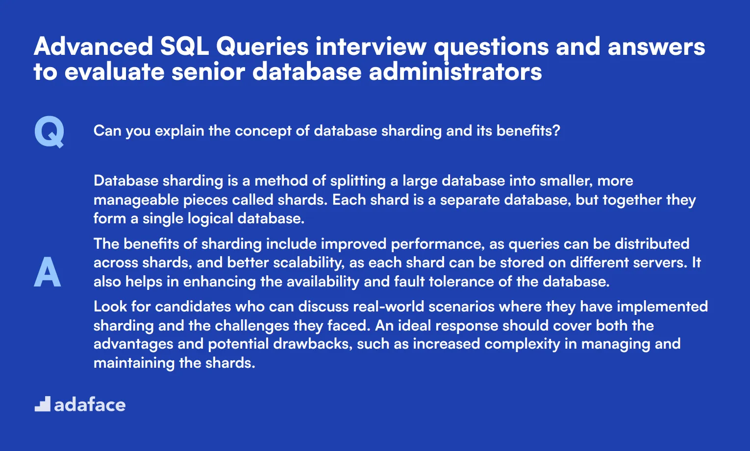 8 advanced SQL Queries interview questions and answers to evaluate senior database administrators