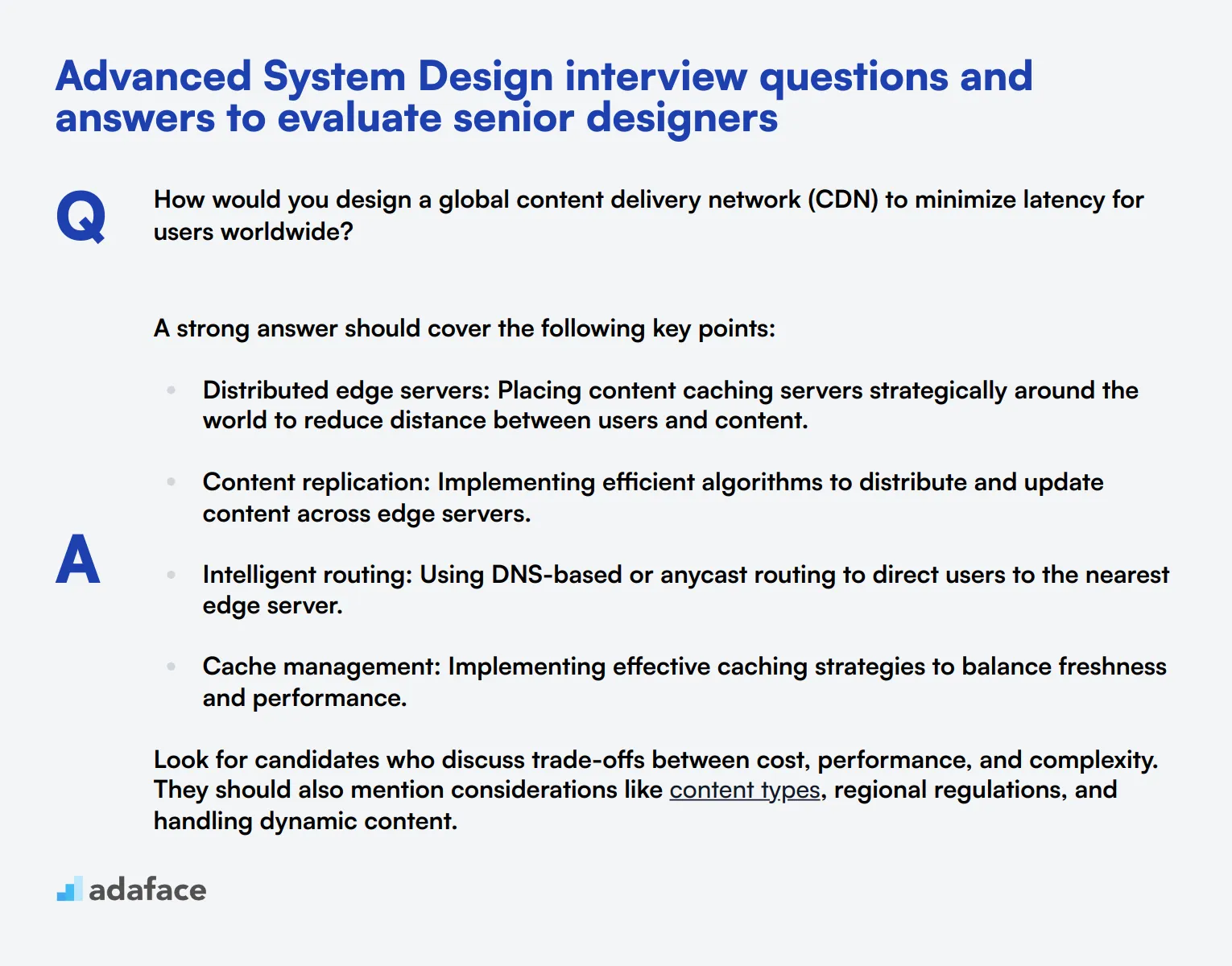 7 advanced System Design interview questions and answers to evaluate senior designers