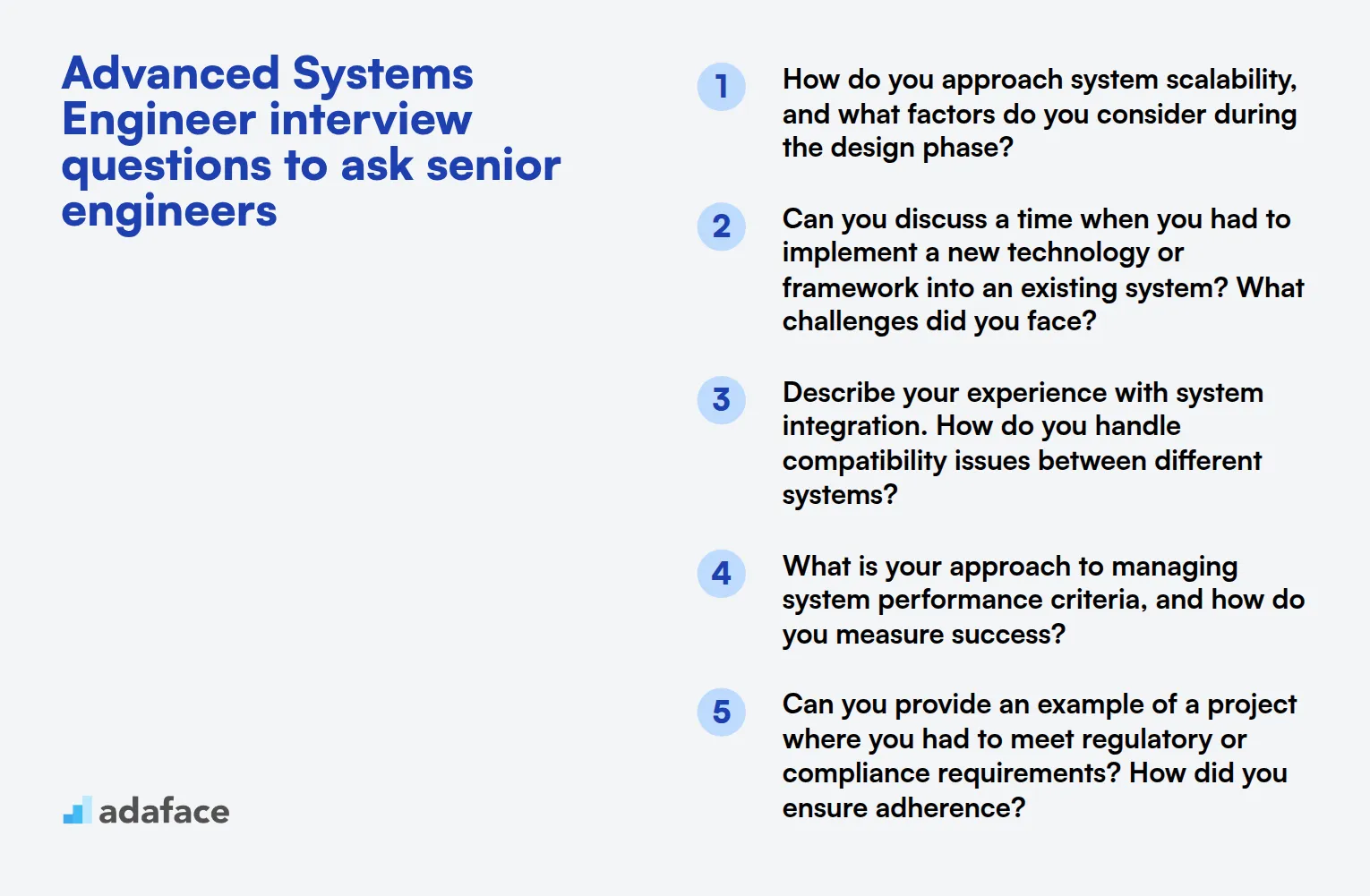 15 advanced Systems Engineer interview questions to ask senior engineers