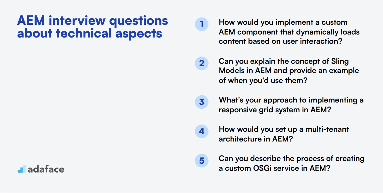 12 AEM interview questions about technical aspects