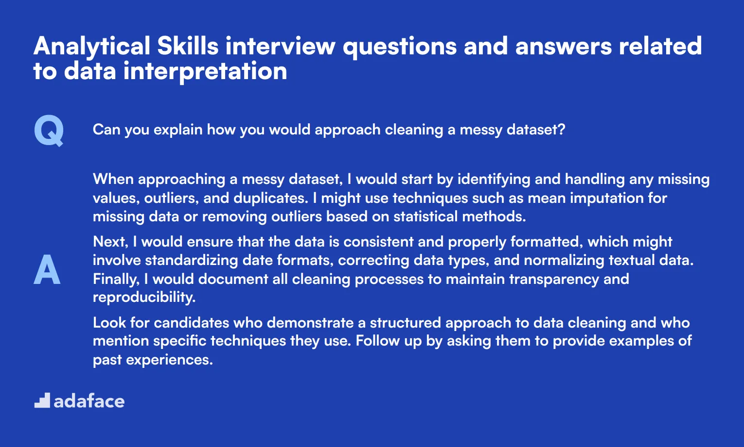 9 Analytical Skills interview questions and answers related to data interpretation