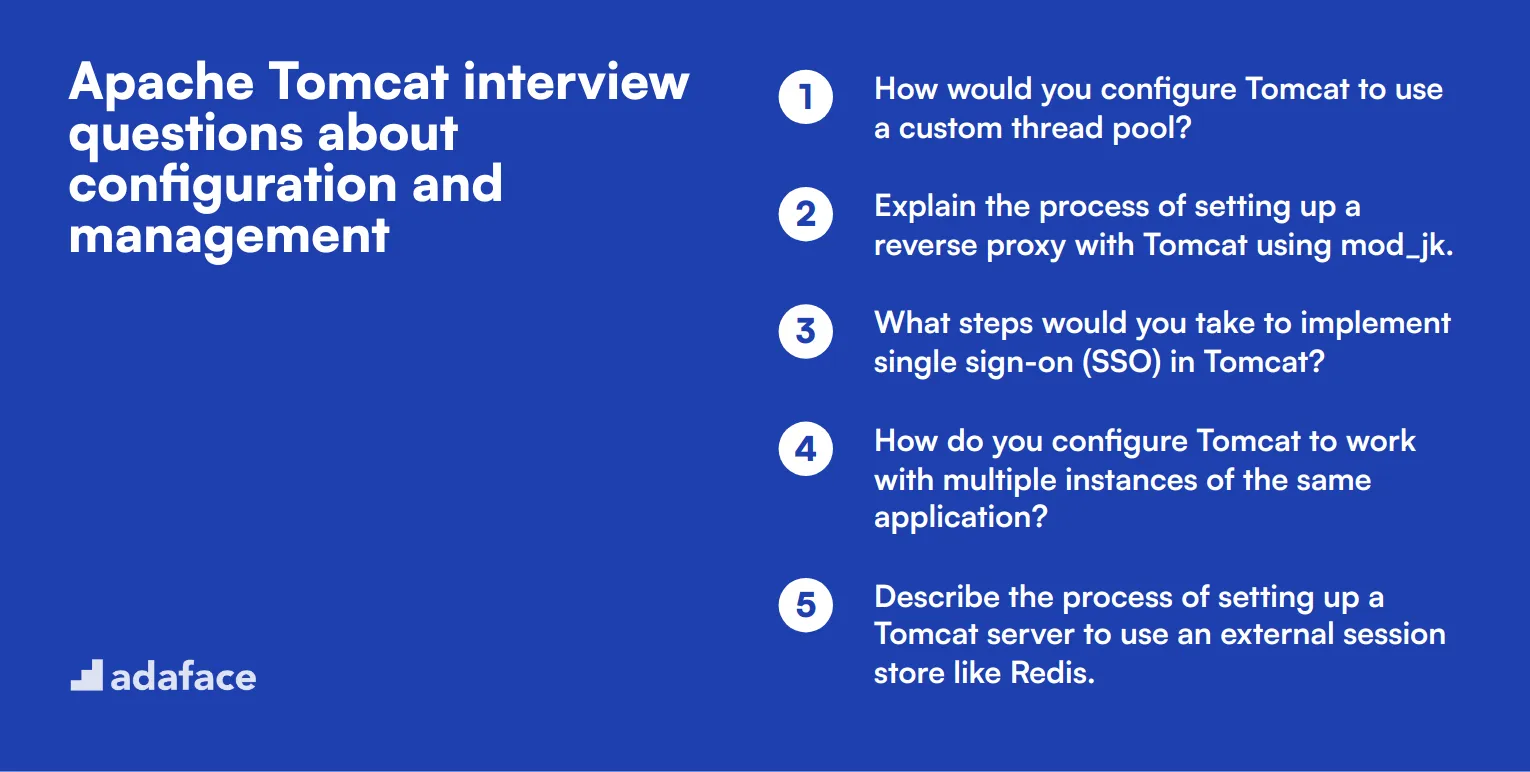 12 Apache Tomcat interview questions about configuration and management