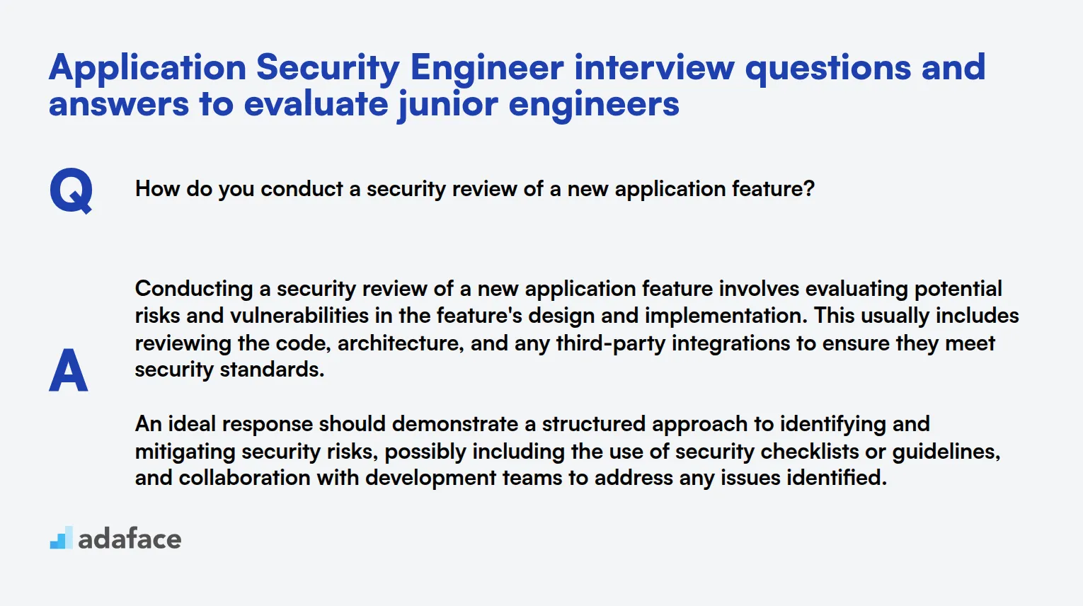 7 Application Security Engineer interview questions and answers to evaluate junior engineers