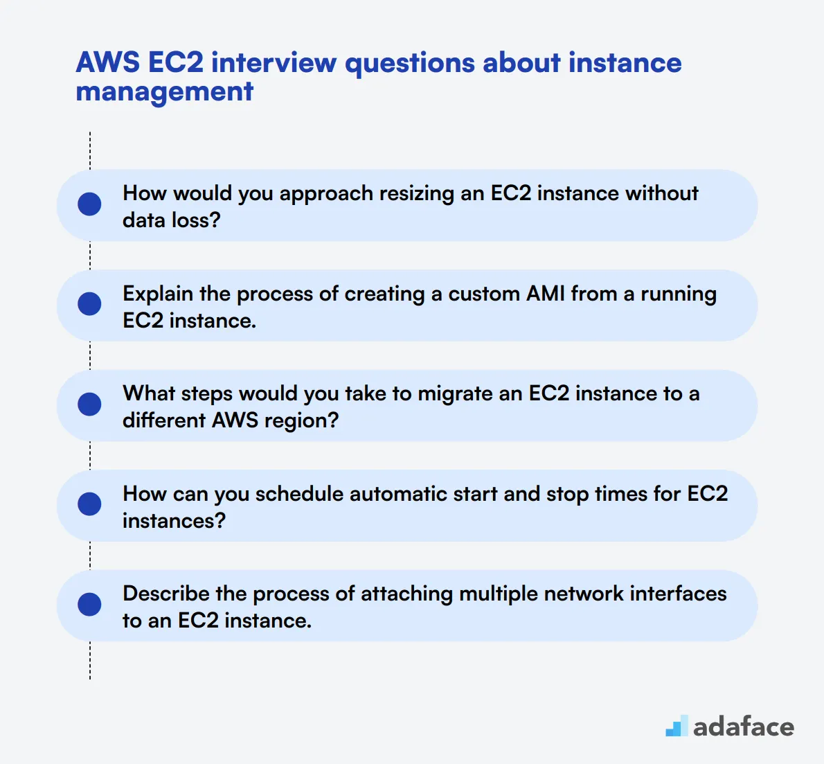 10 AWS EC2 interview questions about instance management