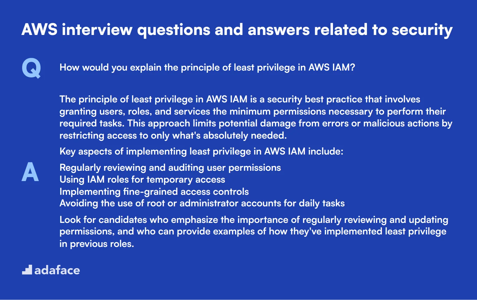 9 AWS interview questions and answers related to security