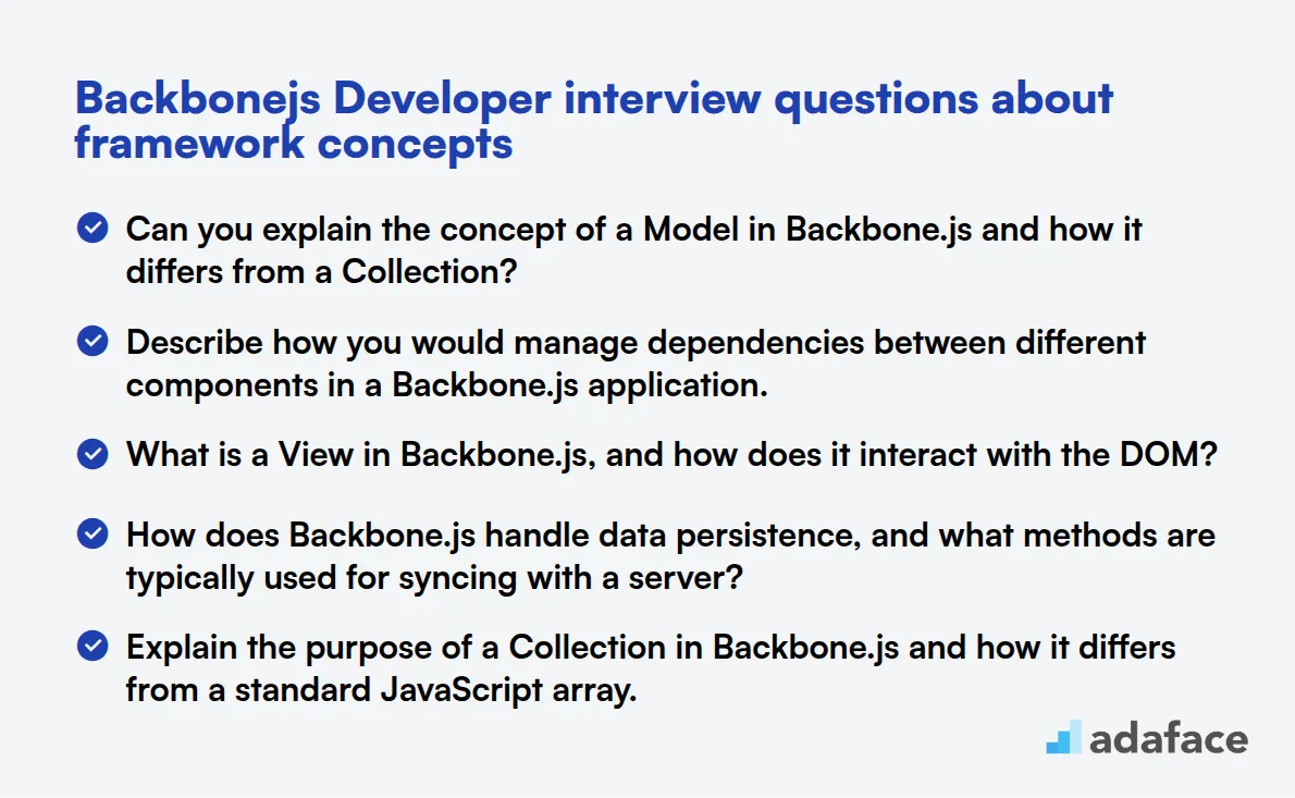 12 Backbonejs Developer interview questions about framework concepts