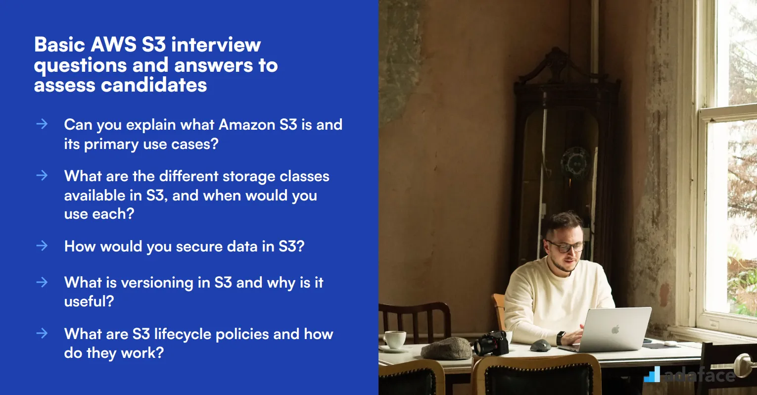 10 basic AWS S3 interview questions and answers to assess candidates