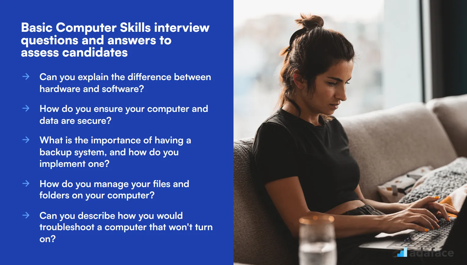 10 basic Computer Skills interview questions and answers to assess candidates