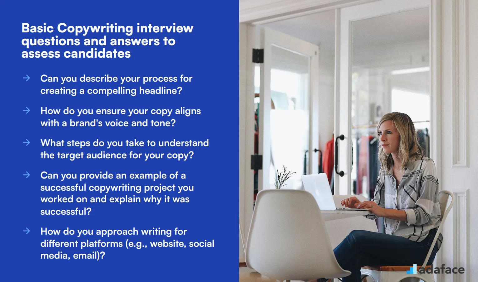 15 basic Copywriting interview questions and answers to assess candidates