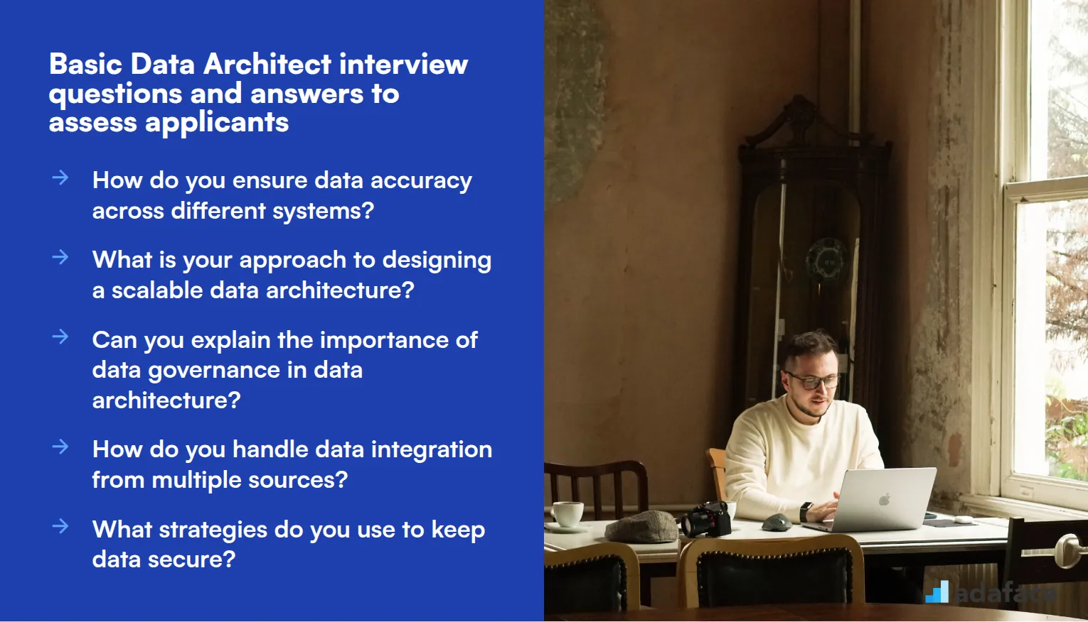 10 basic Data Architect interview questions and answers to assess applicants