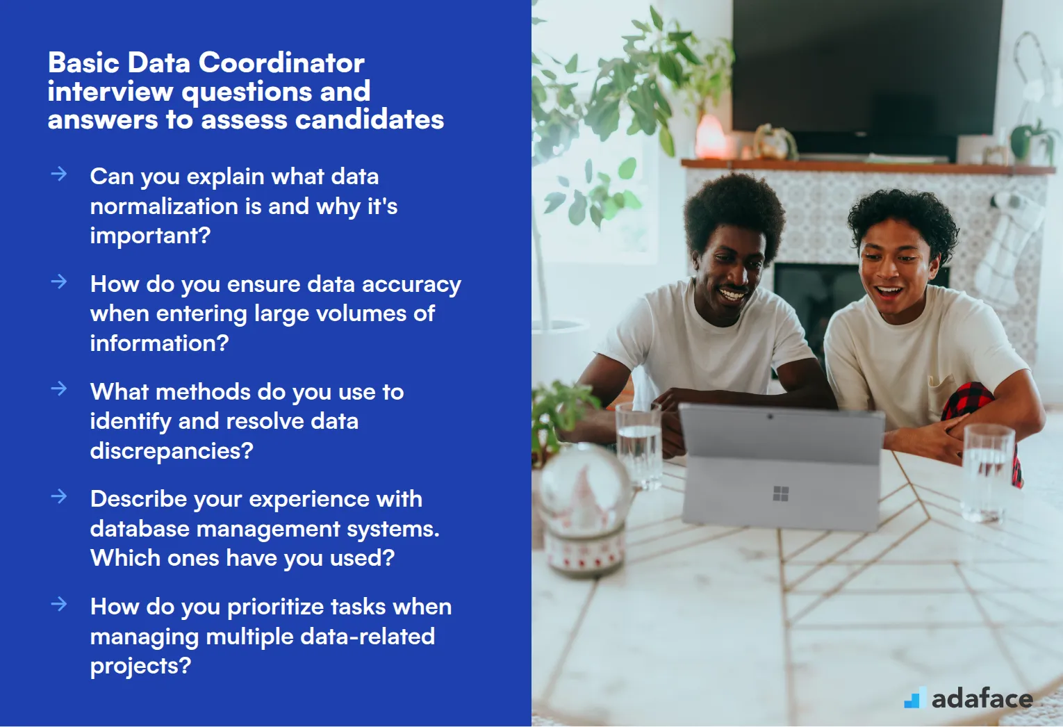15 basic Data Coordinator interview questions and answers to assess candidates