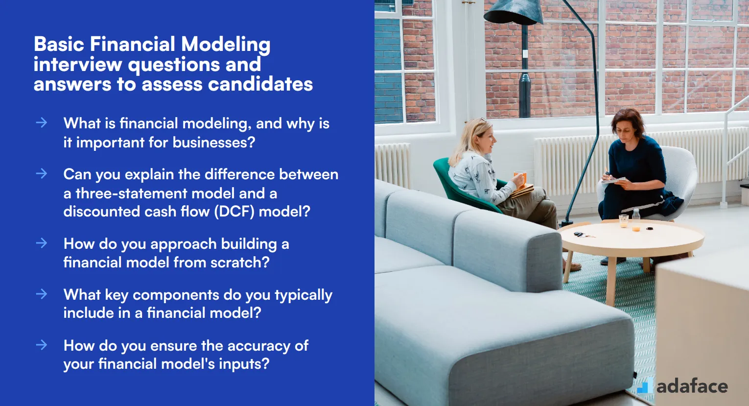 16 basic Financial Modeling interview questions and answers to assess candidates