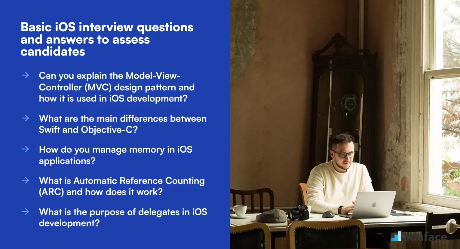 15 basic iOS interview questions and answers to assess candidates