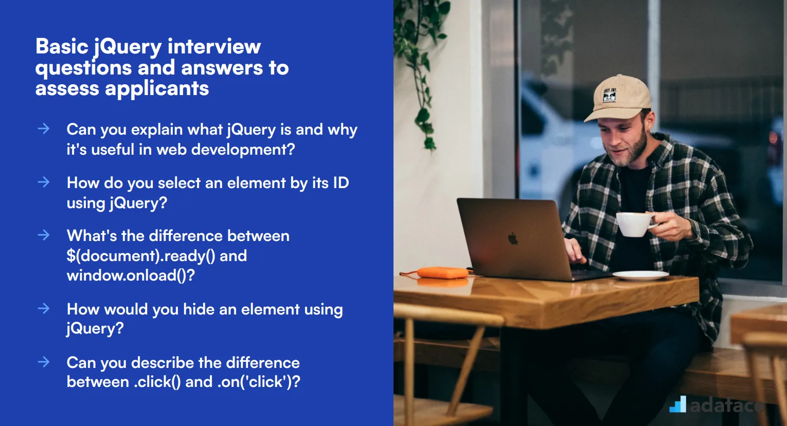 15 basic jQuery interview questions and answers to assess applicants