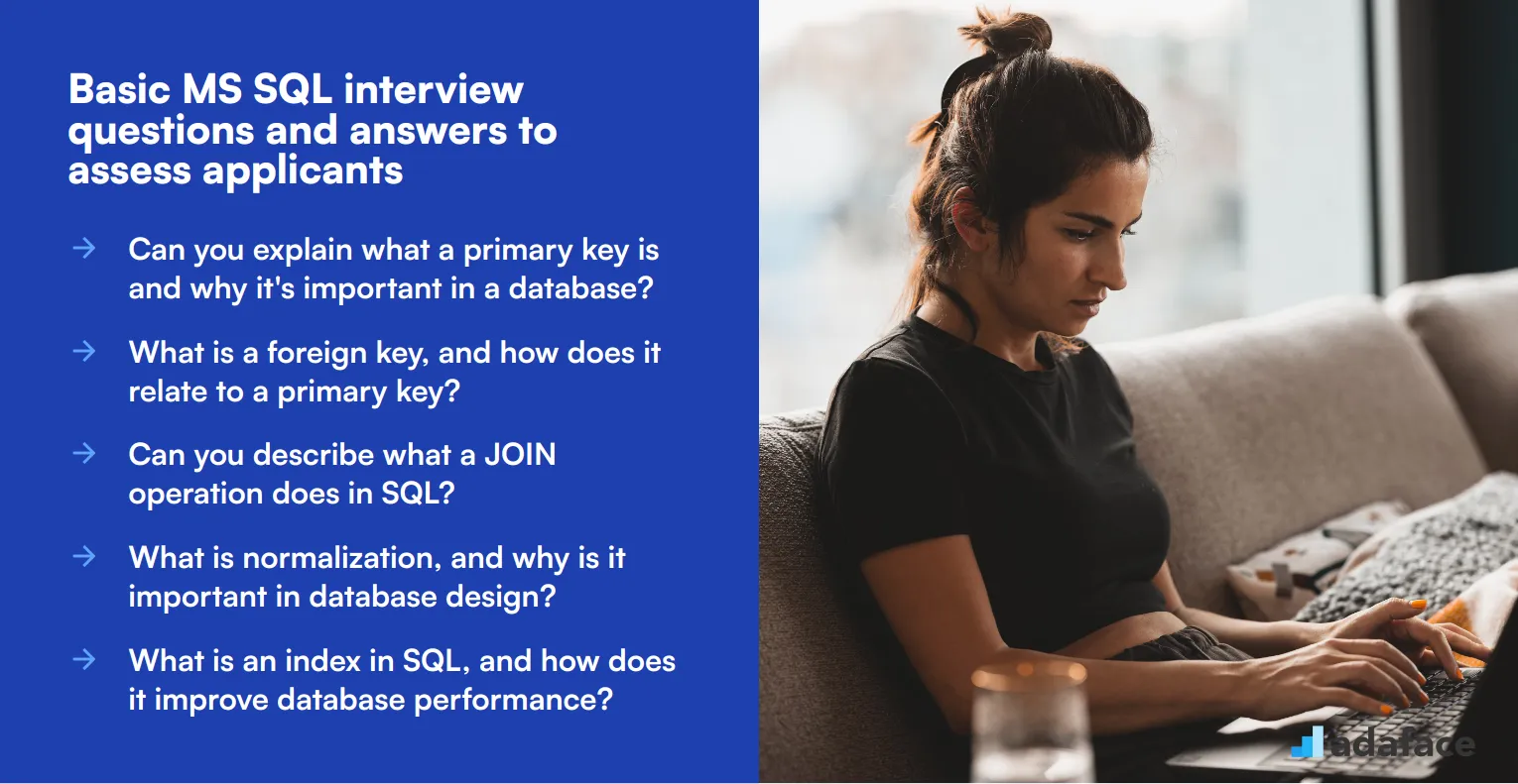 10 basic MS SQL interview questions and answers to assess applicants