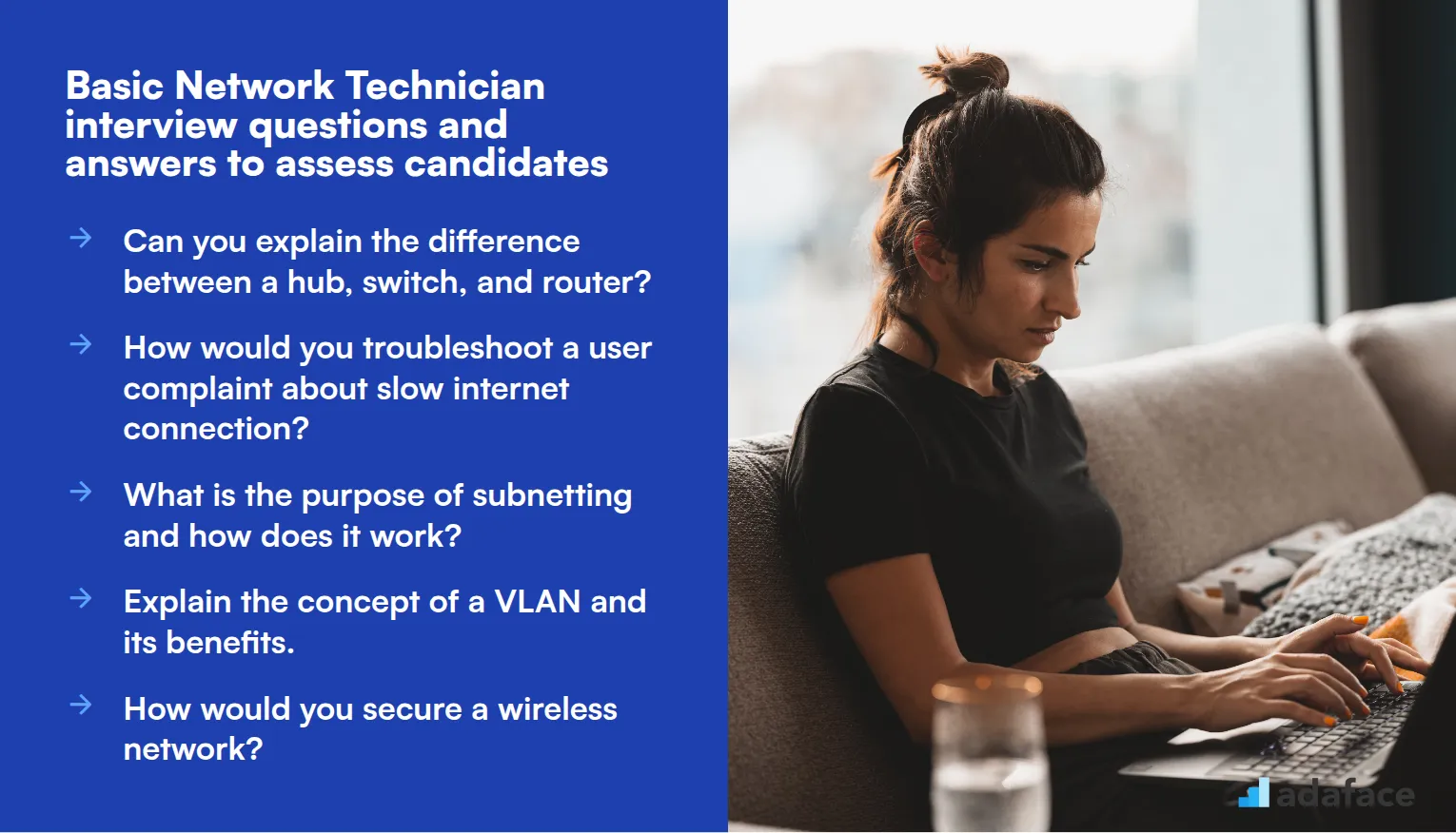 10 basic Network Technician interview questions and answers to assess candidates