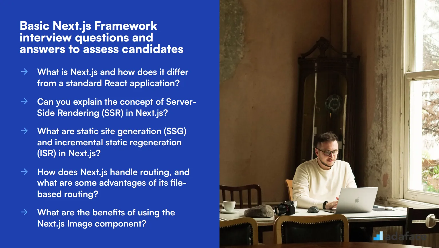 19 basic Next.js Framework interview questions and answers to assess candidates