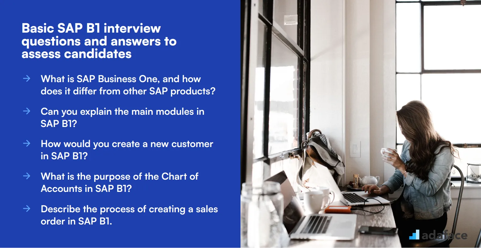 15 basic SAP B1 interview questions and answers to assess candidates