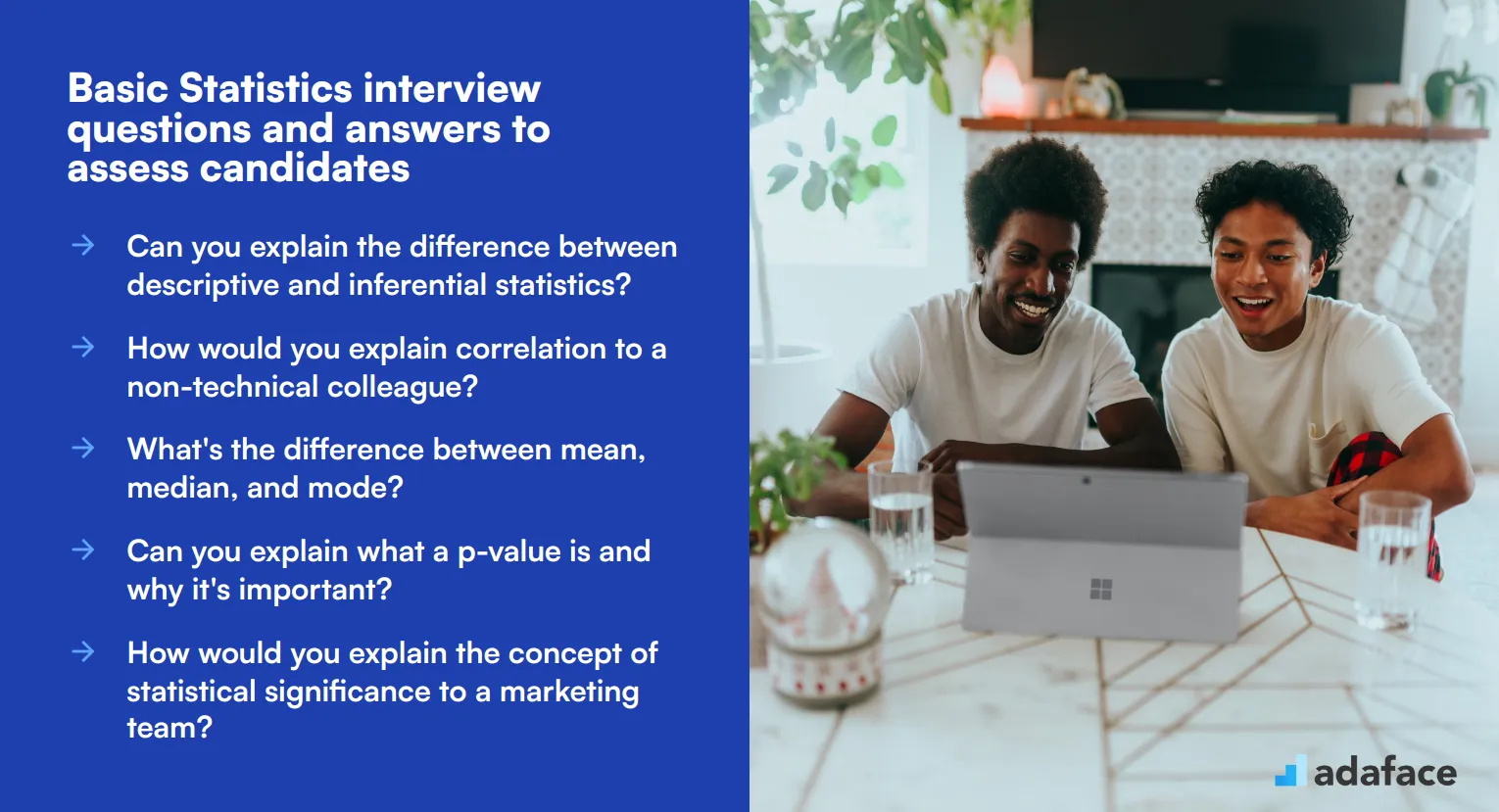 10 basic Statistics interview questions and answers to assess candidates