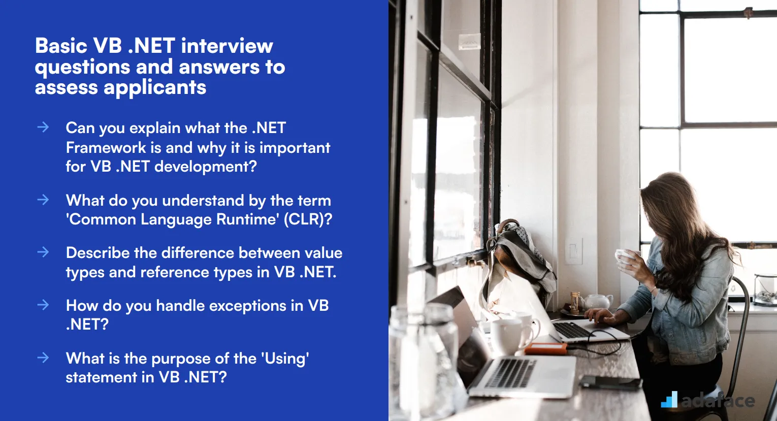 10 basic VB .NET interview questions and answers to assess applicants