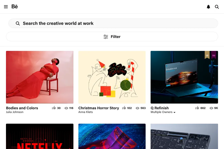 Behance JobList screenshot