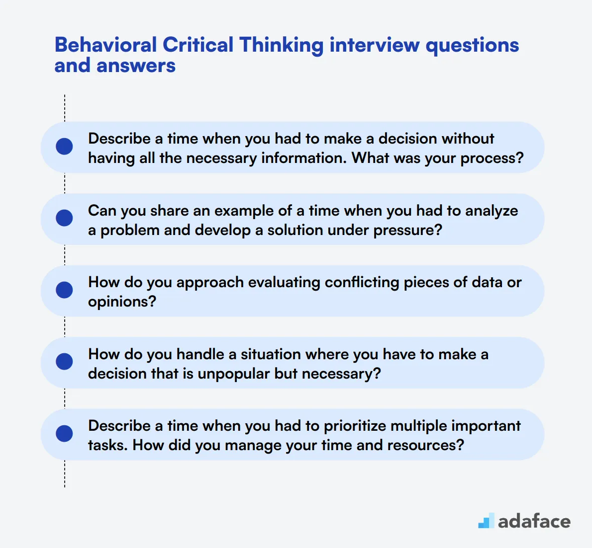 9 behavioral Critical Thinking interview questions and answers