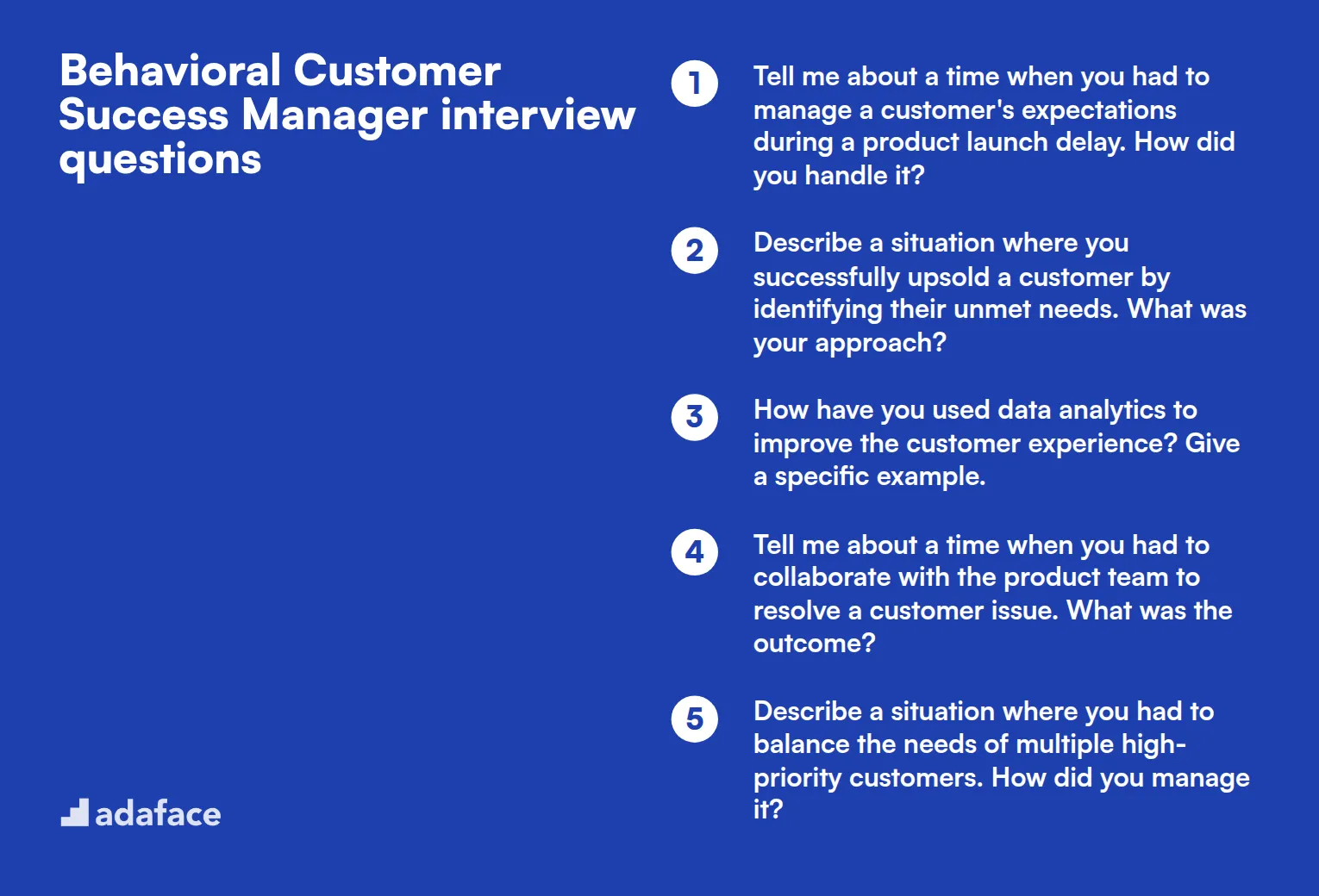 9 preguntas de entrevista conductuales para un Customer Success Manager