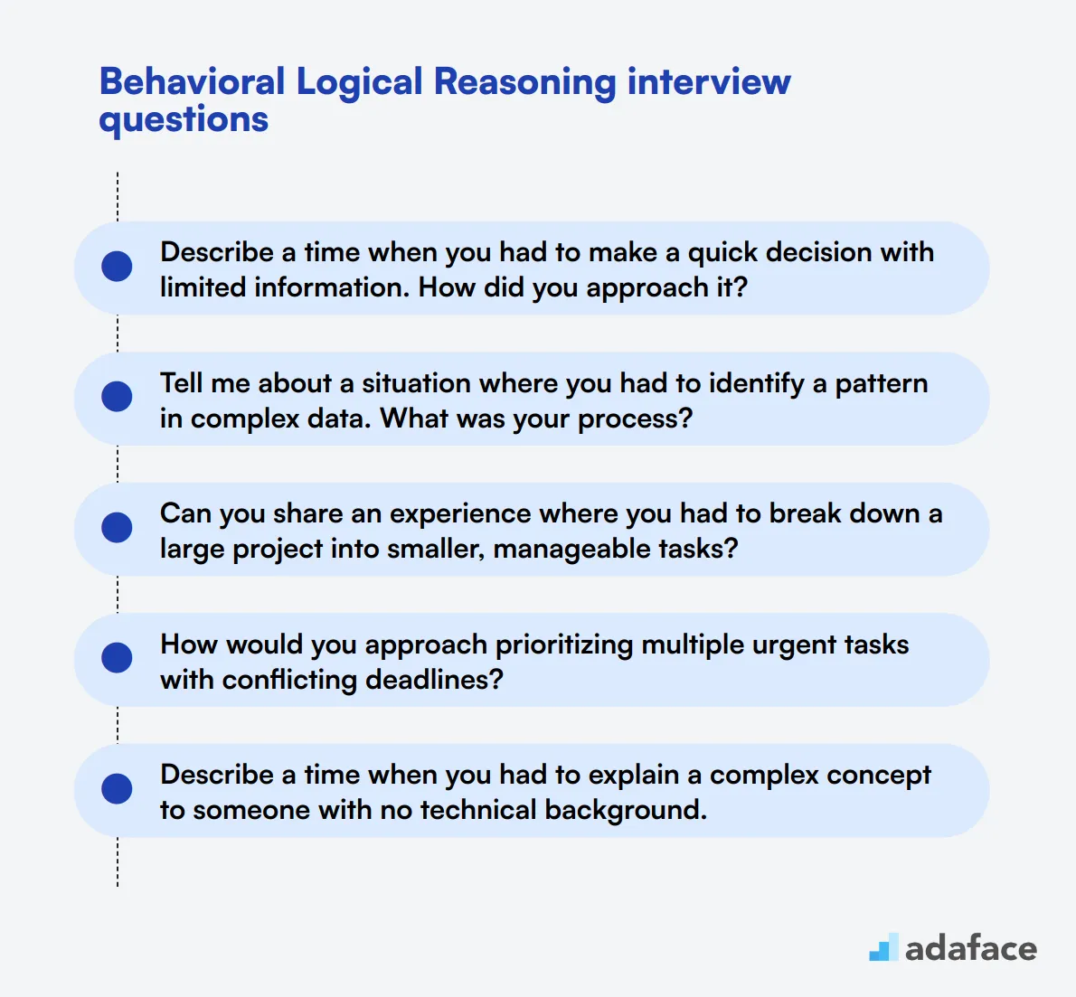 11 behavioral Logical Reasoning interview questions