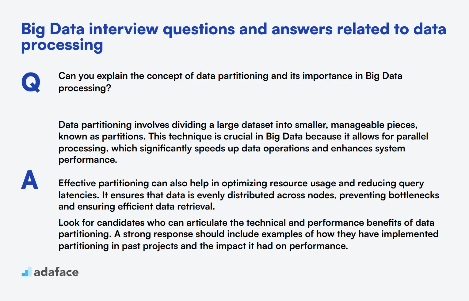 9 Big Data interview questions and answers related to data processing