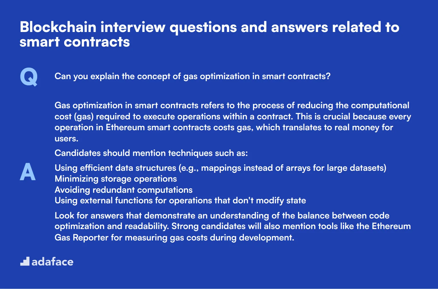 9 Blockchain interview questions and answers related to smart contracts