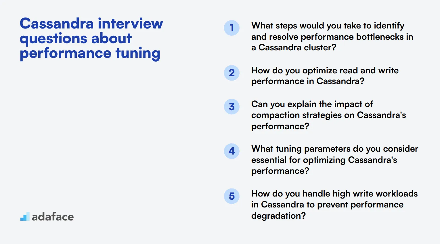 8 Cassandra interview questions about performance tuning