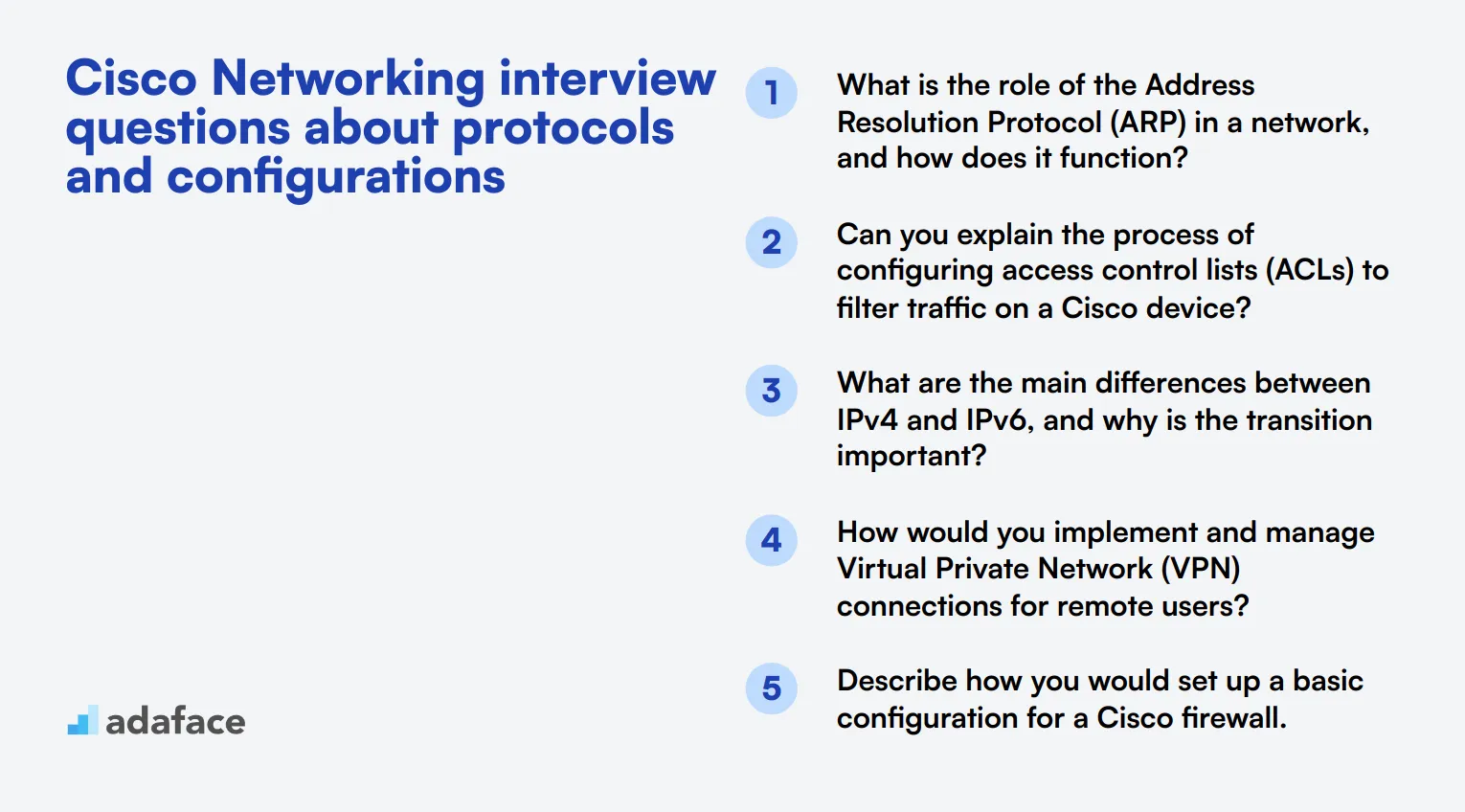 12 Cisco Networking interview questions about protocols and configurations