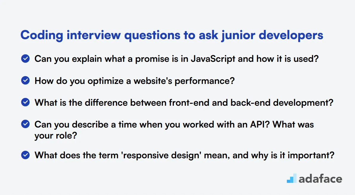 21 Coding interview questions to ask junior developers