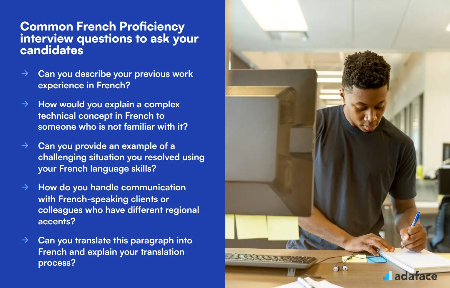 10 common French Proficiency interview questions to ask your candidates