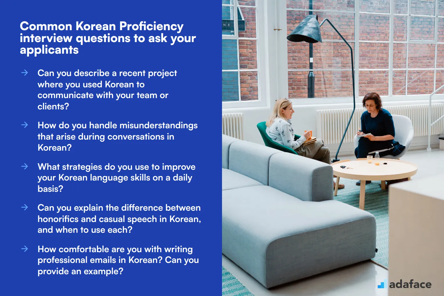 10 common Korean Proficiency interview questions to ask your applicants