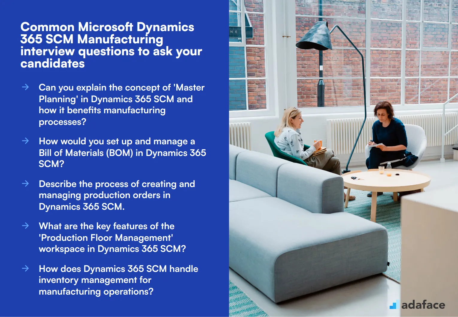 10 common Microsoft Dynamics 365 SCM Manufacturing interview questions to ask your candidates