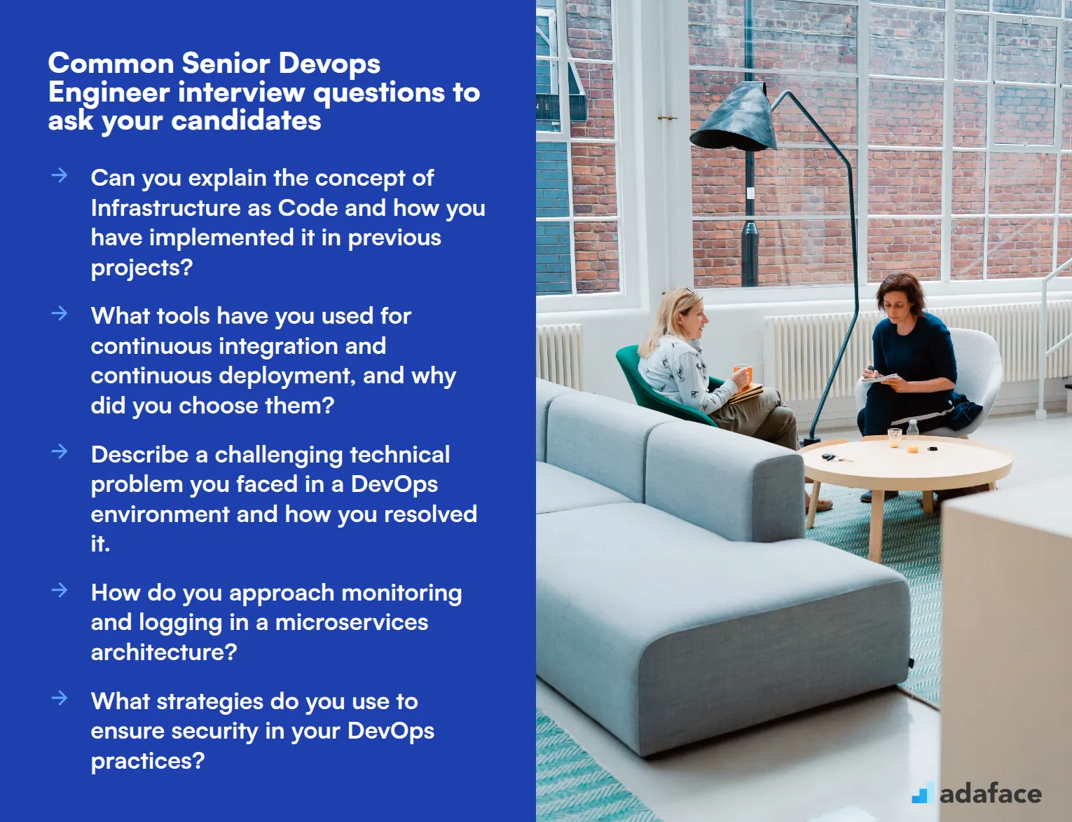 10 common Senior Devops Engineer interview questions to ask your candidates